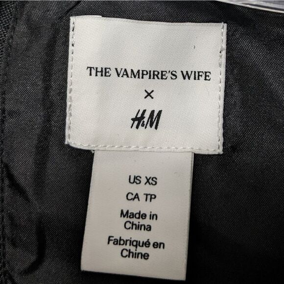 THE VAMPIRE'S WIFE x H&M Mystique Lace Ruffle Mini Dress XS - Picture 4 of 7